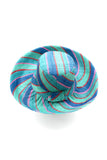 Shebobo Monica 5" Wide Brim Stripe Packable Straw Sun Hats