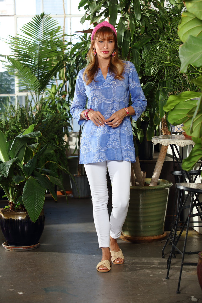 Blue Henna Tunic
