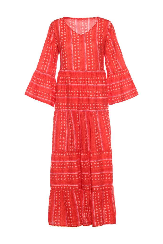 Red Dots KikiSol Maxi Dress w/ Pockets