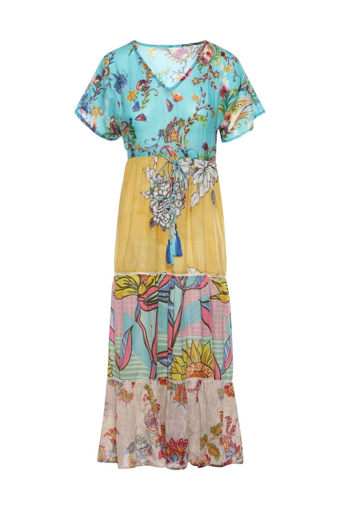 Artisan Boheme Maxi Tier KikiSol Dress w/Embroidery & Beading Artisan Boheme Maxi Tier KikiSol Dress w/Embroidery & Beading