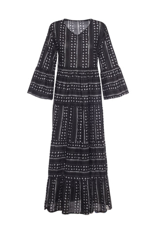 Black Dots KikiSol Maxi Dress w/ Pockets