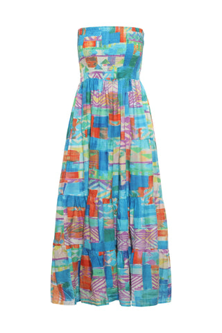 Blue Madras KikiSol Tube Dress