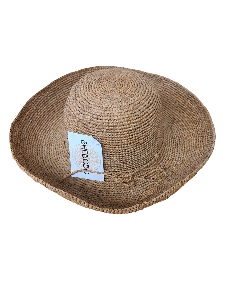 Shebobo Leor 3" Brim Crochet Straw Sun Hats