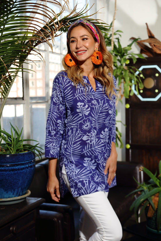 Purple Palm Tunic