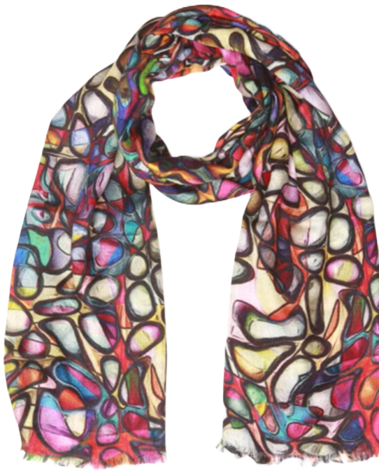 Stained Glass Cotton Modal Scarf