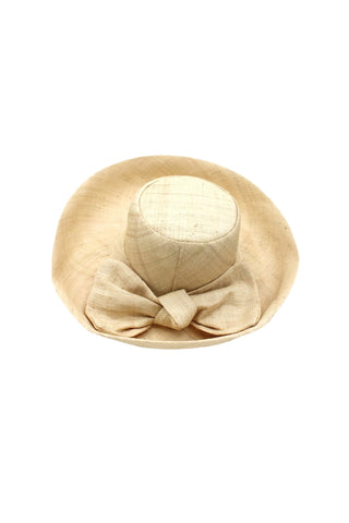 Shebobo Audrey 5" Wide Brim Big Bow Solid Color Straw Sun Hats