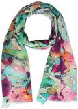 Watercolor Floral Cotton Modal Scarf