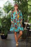 Aqua Fiji 3 Ruffle KikiSol Dress