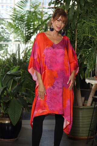 Pink Papayas Modal Kaftan