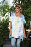 OS Knit Tie Dye Round Neck Tee