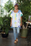 OS Knit Tie Dye Round Neck Tee