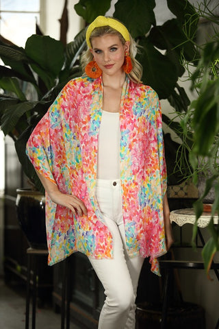 Bright Color Spots Cotton Modal Scarf