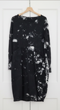 OS Cotton/Linen Long Sleeve Short Tie Dye Top/Dress