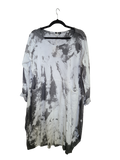OS Cotton/Linen Long Sleeve Short Tie Dye Top/Dress