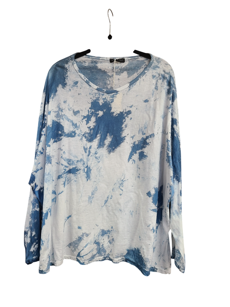 OS Long Sleeve Tie Dye Knit Tee