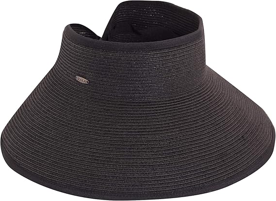 DM Scala Dario Women's Roll-up Visor with Bound 5” Peak