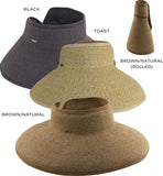 DM Scala Dario Women's Roll-up Visor with Bound 5” Peak