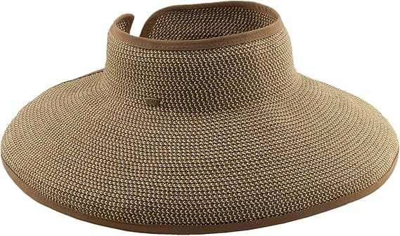 DM Scala Dario Women's Roll-up Visor with Bound 5” Peak