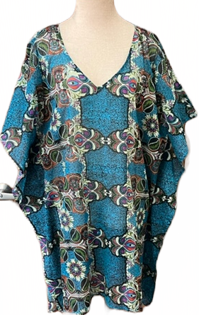 Blue Reflection with Brown Kaftan