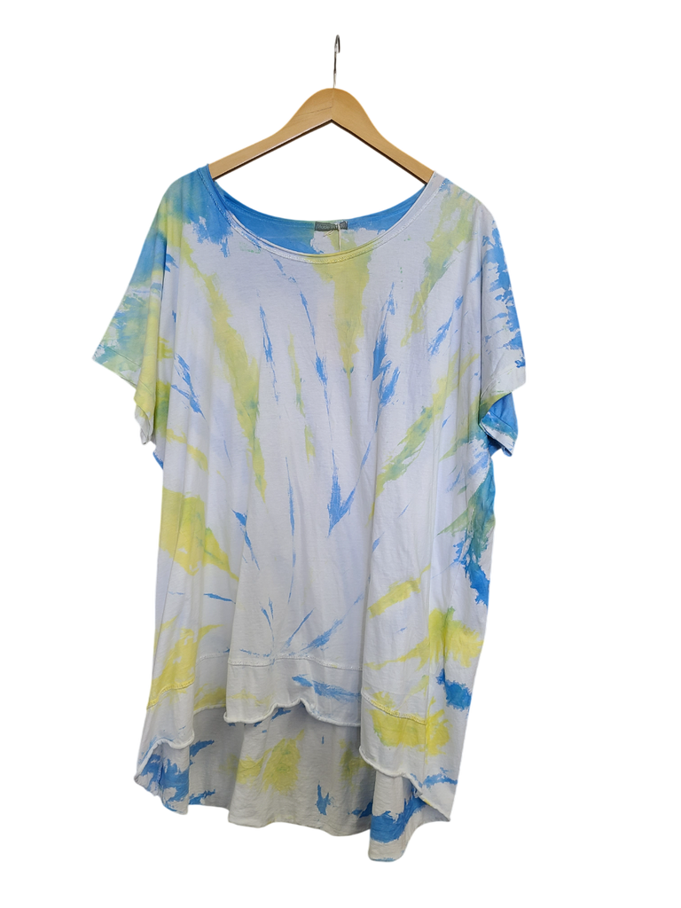 OS Knit Tie Dye Round Neck Tee
