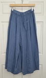 OS Linen Long Flat Front Pant