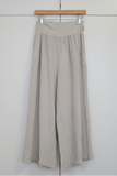 OS Long Linen Pant w/ Knit Waistband