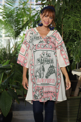 Thai Vintage Ad Magnolia Top or Dress