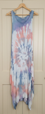 OS Maxi Tie Dye Knit Tank Dress