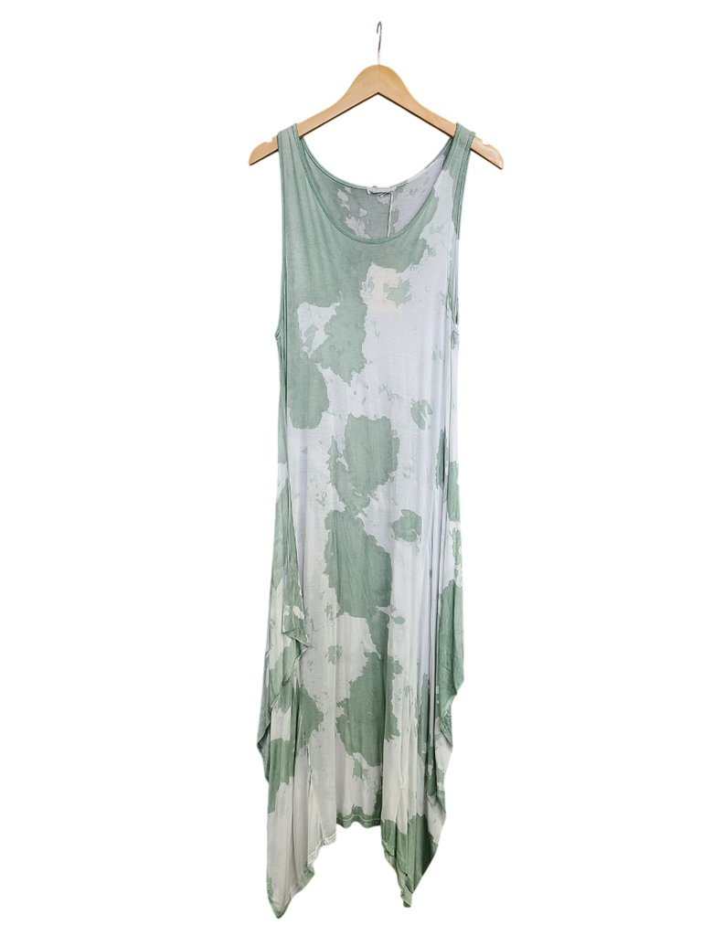 OS Maxi Tie Dye Knit Tank Dress