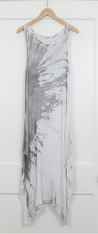 OS Maxi Tie Dye Knit Tank Dress