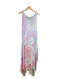 OS Maxi Tie Dye Knit Tank Dress