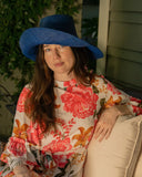 Shebobo Monica 5" Wide Brim Solid Color Packable Straw Sun Hats