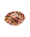 Shebobo Monica 5" Wide Brim Stripe Packable Straw Sun Hats