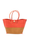 Shebobo Monterey Two Tone Straw Tote Bag