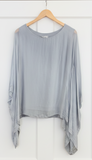 OS Silk Long Sleeve Top