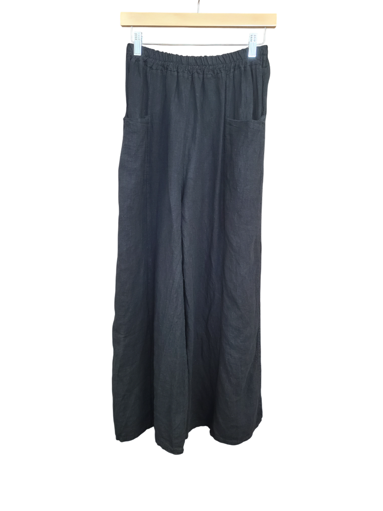 OS Linen Long Ankle Slit Pant