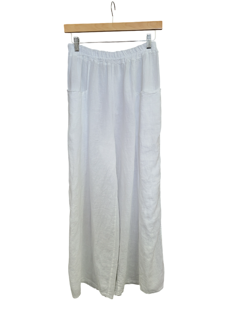 OS Linen Long Ankle Slit Pant