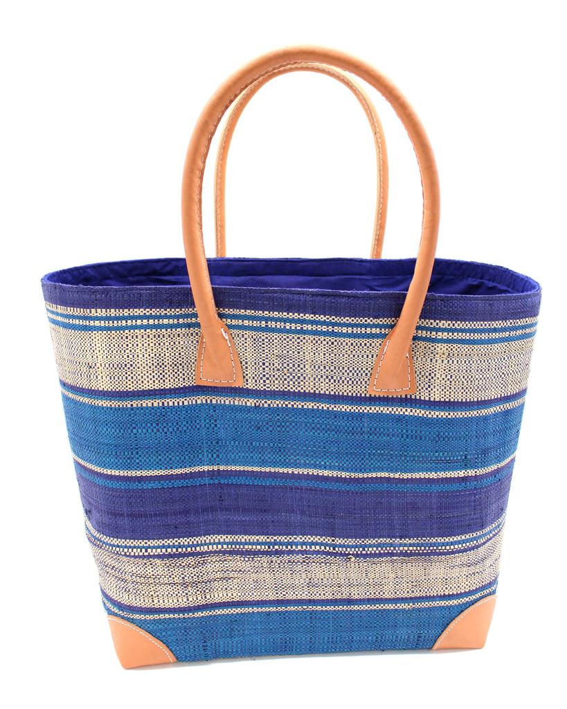 Shebobo Rayo Stripes Straw Basket Bag