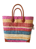 Shebobo Rayo Stripes Straw Basket Bag