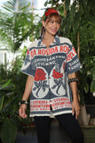 Thai Vintage Ad Rose Button Down Shirt