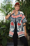 Thai Vintage Ad Rose Button Down Shirt