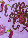 Artisan Purple Embroidered Octopus KikiSol Dress
