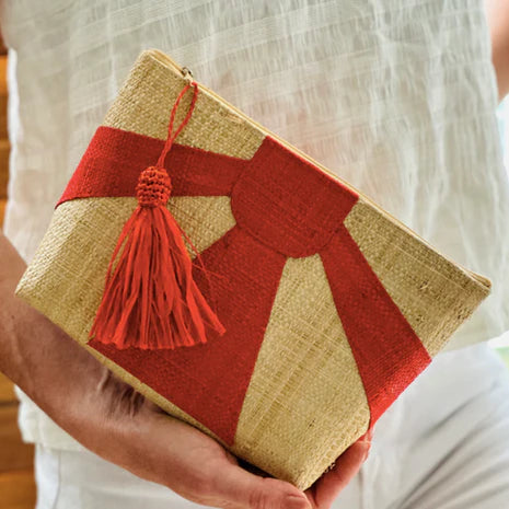 Shebobo Sunburst Cosmetic Clutch w/ Tassel Zipper Pull