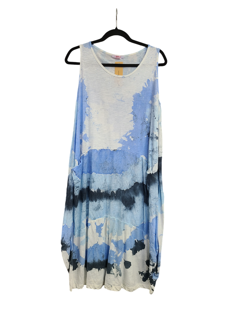 OS Knit & Linen Short Tank Dress