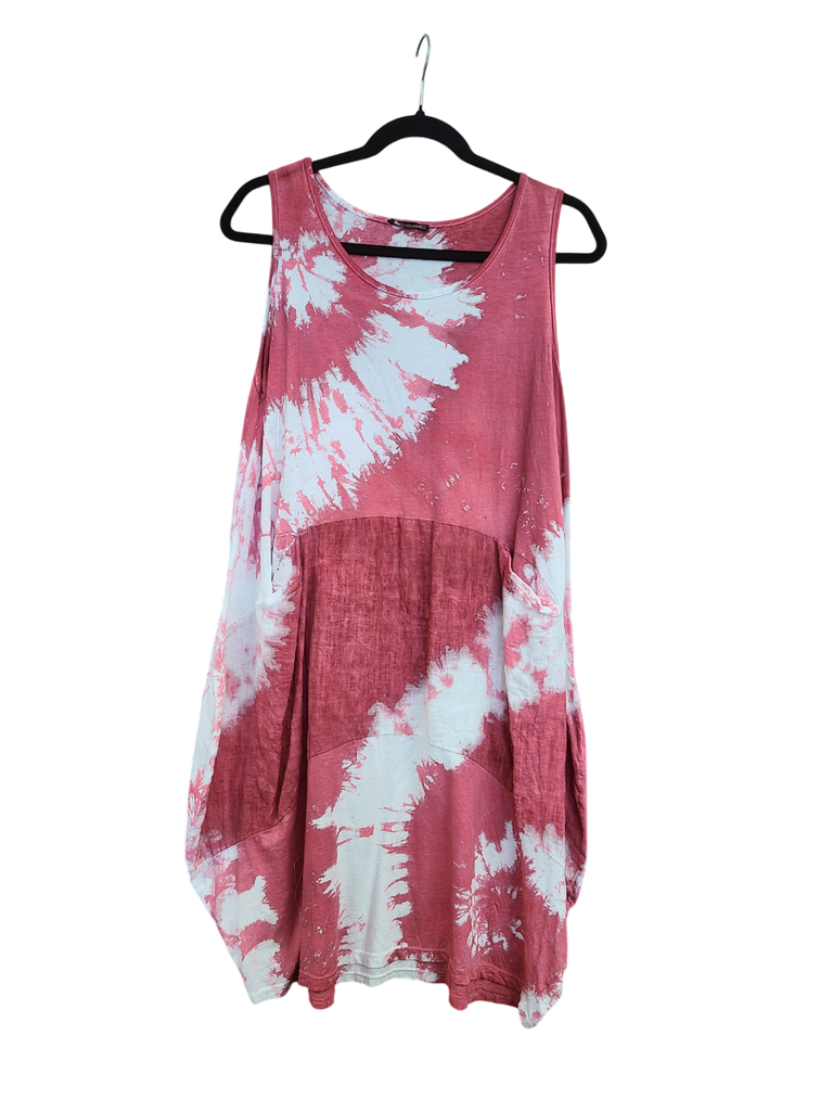 OS Knit & Linen Short Tank Dress