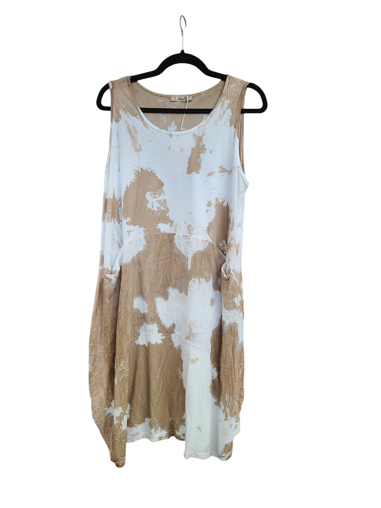 OS Knit & Linen Short Tank Dress