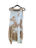 OS Knit & Linen Short Tank Dress