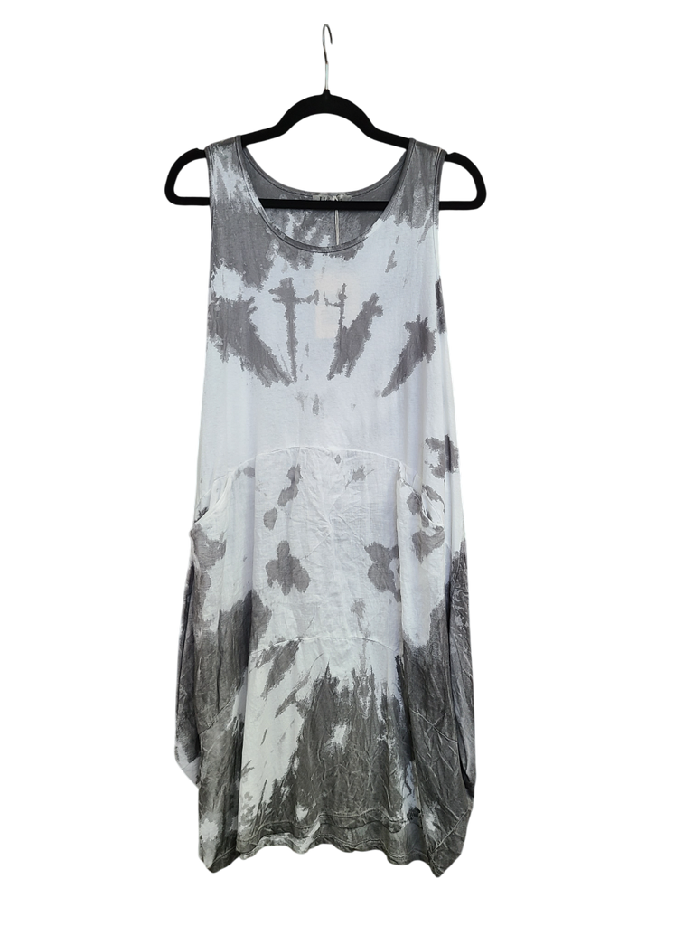 OS Knit & Linen Short Tank Dress