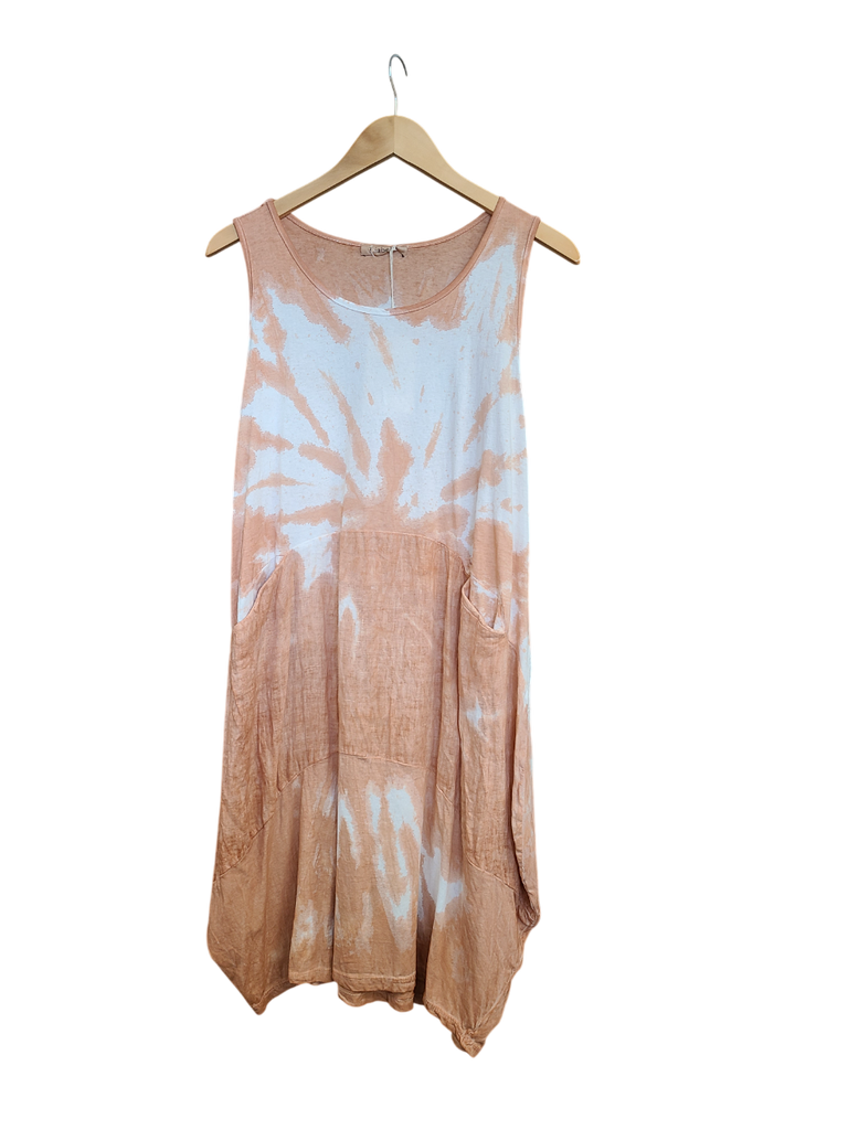 OS Short Tank Tie Dye Dress