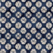 Navy Shibori Square Silk Scarf